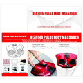 Heating pulse foot massager with electrode pads